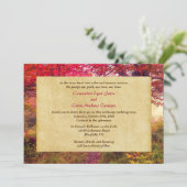 クリムッ葉ク秋の結婚式招待状 招待状 (スタンド正面)