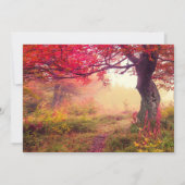 クリムッ葉ク秋の結婚式招待状 招待状 (裏面)