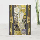 クリムトが復元した『水の蛇』絵画 カード (正面)