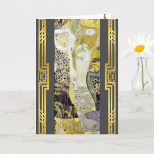 クリムトが復元した『水の蛇』絵画 カード