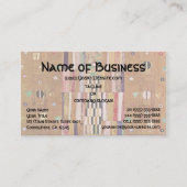 クリムトによるストックレット・フリージェの図案 、 モザイク・アート 名刺 (正面)