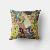 クリムトによるファンのポートレートの象徴性を用いる女性 クッション (裏面)