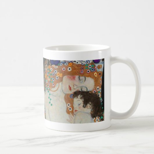 クリムトによる母そして子供 コーヒーマグカップ (右)