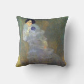 クリムトによるMarie Hennebergのポートレート クッション (裏面)