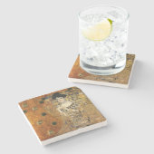 クリムトのアデル・ブロッホ・バウアーポートレート ストーンコースター (横)