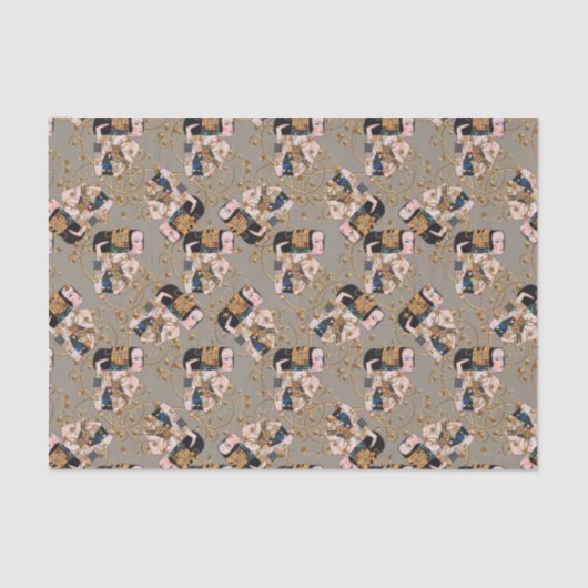 クリムトのアラベスクのティッシュペーパー 薄葉紙 (正面)