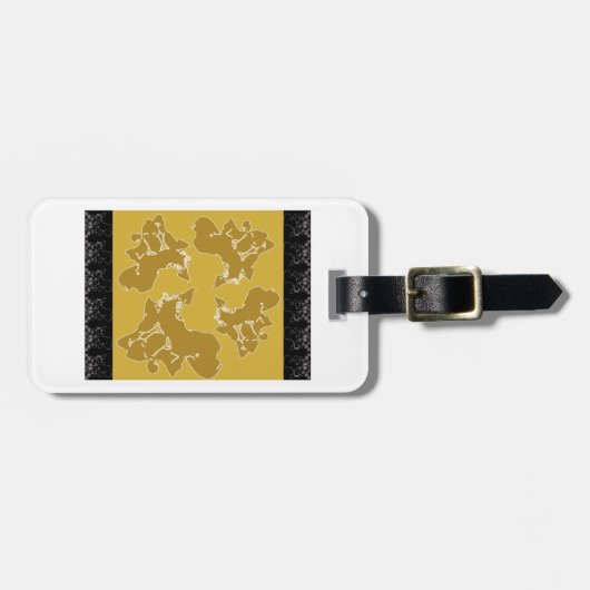 クリムトのカラーパレット ラゲッジタグ (正面横)