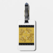 クリムトのカラーパレット ラゲッジタグ (裏面縦)