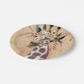 クリムトのキリン花で飾られる| ペーパープレート (アングル)