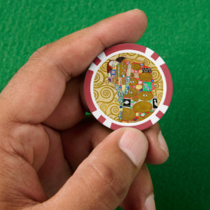 クリムトの充足 モザイク画: 古典的なストックレー・フリーズ ポーカーチップ
