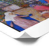 クリムトの家での人々とのひととき ポスター (角)