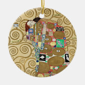 クリムトの抱擁 ゴールド アート オーナメント (正面)