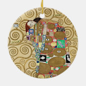 クリムトの抱擁 ゴールド アート オーナメント (裏面)