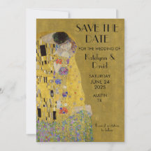 クリムトの接吻 - アール・ヌーヴォー Save the Date