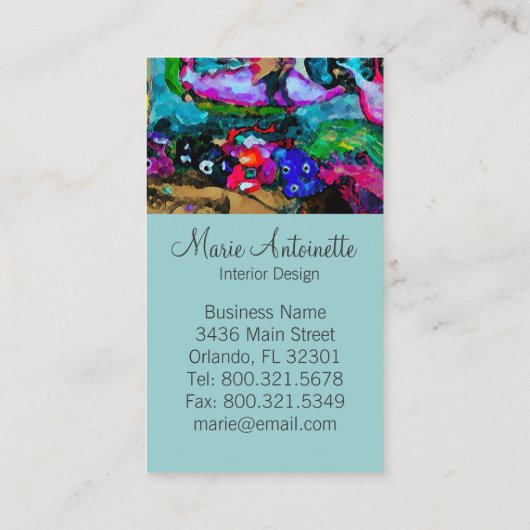 クリムトの~の名刺 名刺 (裏面)