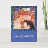 クリムトの「母と子」 カード (正面)