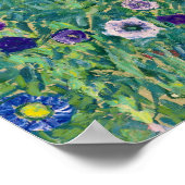 クリムトイタリアンランドスケープ復元イメージカラフル ポスター (角)