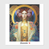 クリムトインスパイアクイーン女神ファンタジーアート シール (シート)