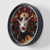 クリムトインスパイアクイーン女神 壁時計 (傾斜)