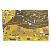 クリムトインスパイア金ゴールドアールヌーボーザキス芸術的 枕カバー (正面)