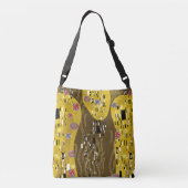 クリムトインスパイア金ゴールドパターンアールヌーボーザキス クロスボディバッグ (裏面)