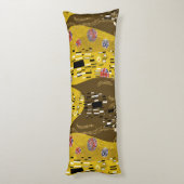 クリムトインスパイア金ゴールドパターンアールヌーボーザキス ボディピロー (裏面 (縦))