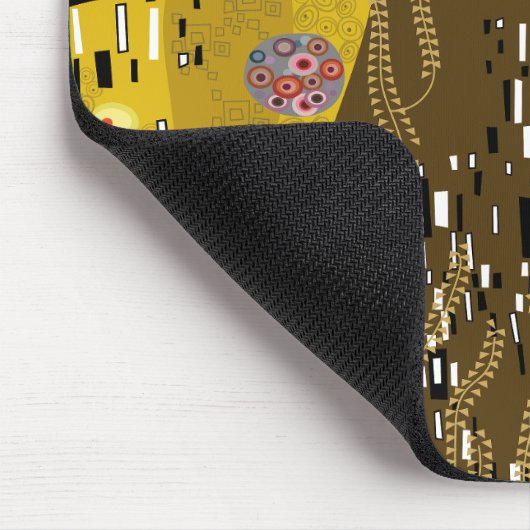 クリムトインスパイア金ゴールドパターンアールヌーボーザキス マウスパッド (コーナー)