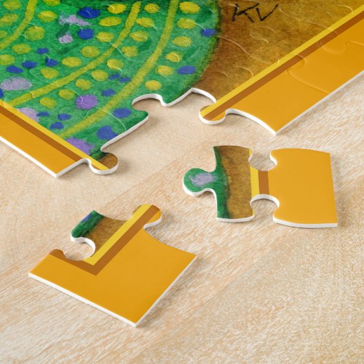 クリムトキス金ゴールドキャットスプーフジグソーパズル ジグソーパズル (側面)