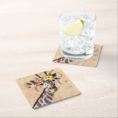 クリムトキリン |花の冠 スクエアペーパーコースター (インサイチュ)