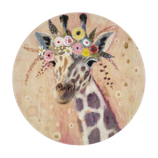 クリムトキリン |花飾り カッティングボード (正面)