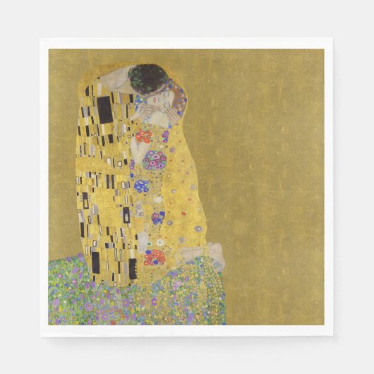 クリムトズキス – ロマンチックアールヌーボー スタンダードランチョンナプキン (正面)