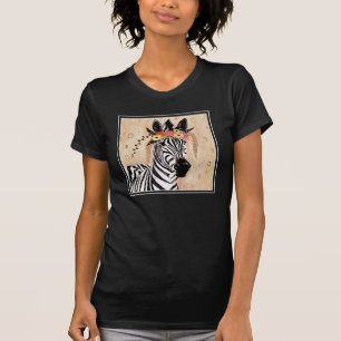 クリムトゼブラ花の冠 Tシャツ