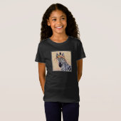 クリムトゼブラ |花飾り Tシャツ (正面フル)