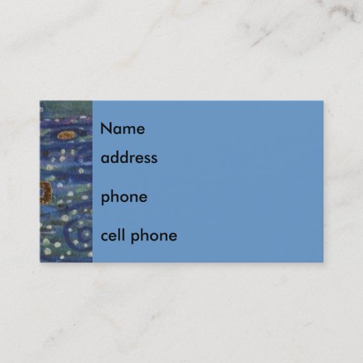 クリムトパターン。 名刺 (正面)