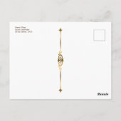 クリムトフローライタリアン景観アールヌーボー ポストカード (裏面)