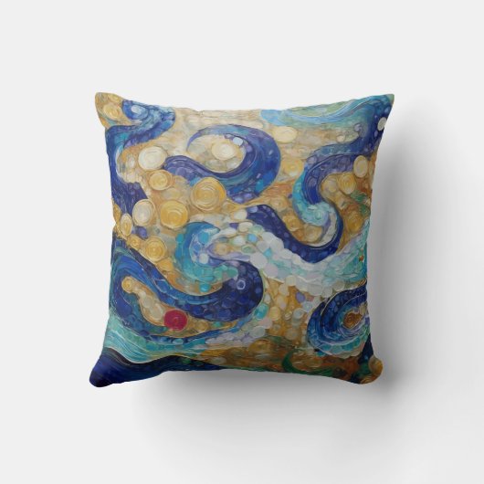 クリムトヘビ クッション (裏面)