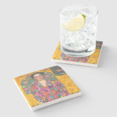 クリムトポートレートのユーゲニアプリマヴェシ ストーンコースター (横)