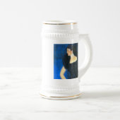 クリムトポートレートバラフォンロストンフリードマン ビールジョッキ (正面右)