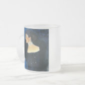 クリムトポートレートバラフォンロストンフリードマン フロストグラスマグカップ (正面左)