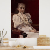 クリムト座る若い女の子 – アートプリント ポスター (キッチン)