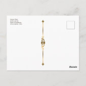 クリムト復元ジュディスホラフェルネスアールヌーボー ポストカード (裏面)