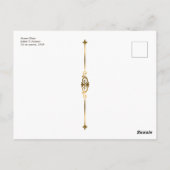 クリムト復元ジュディスIIサロメアールヌーボー ポストカード (裏面)