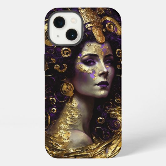 クリムト風 クイーン ゴッデス Case-Mate iPhoneケース iPhone 13ケース (裏面)