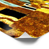 クリムト-キス（クローズアップ）、Gustavクリムト 絵画ズ ポスター (コーナー)