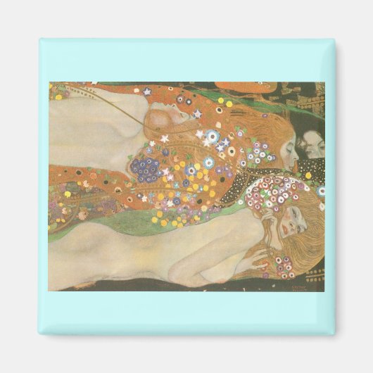 クリムト、グスタフ:Wasserschlangen (Freundinnen) II マグネット (正面)