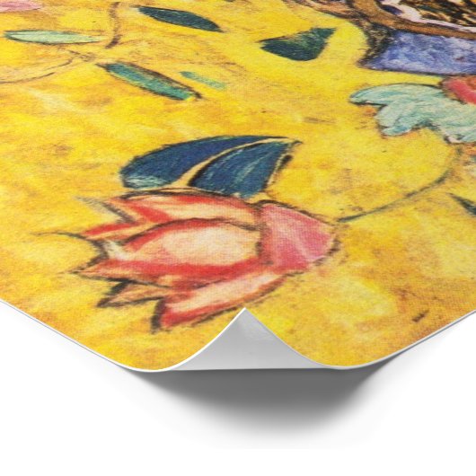 クリムト – ファン付き女性 ポスター (角)