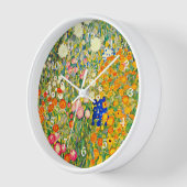 クリムト – フラワーガーデン1907 壁時計 (傾斜)