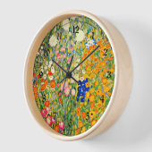 クリムト – フラワーガーデン1907 壁時計 (傾斜)