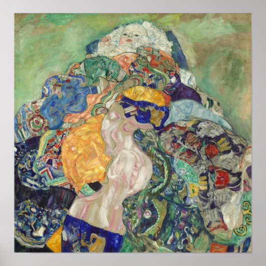 クリムト-ベビークレードル1896 ポスター (正面)