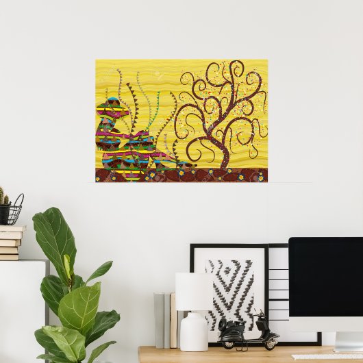 クリムト ポスター (ホームオフィス)